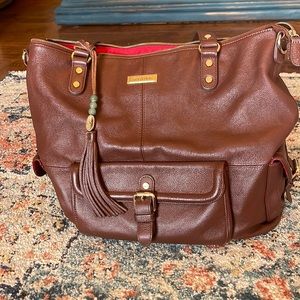 Lily Jade ‘Meggan’ Leather Diaper Bag Backpack/Organizer